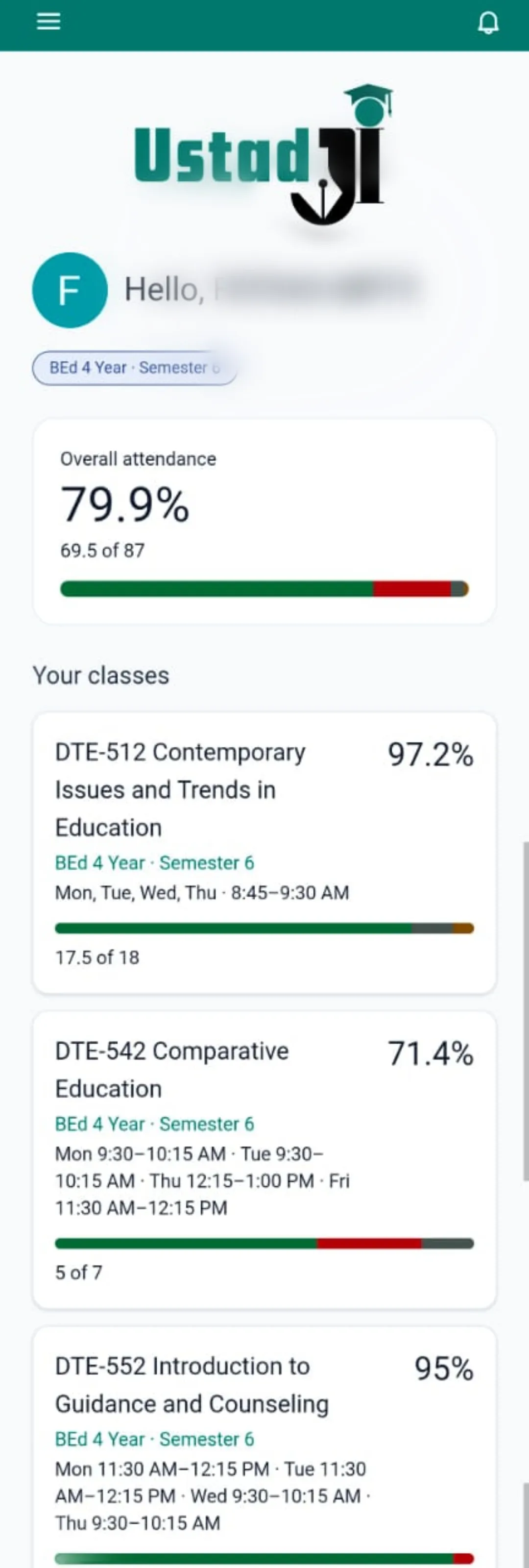 Digital Attendance — Student app — photo 1