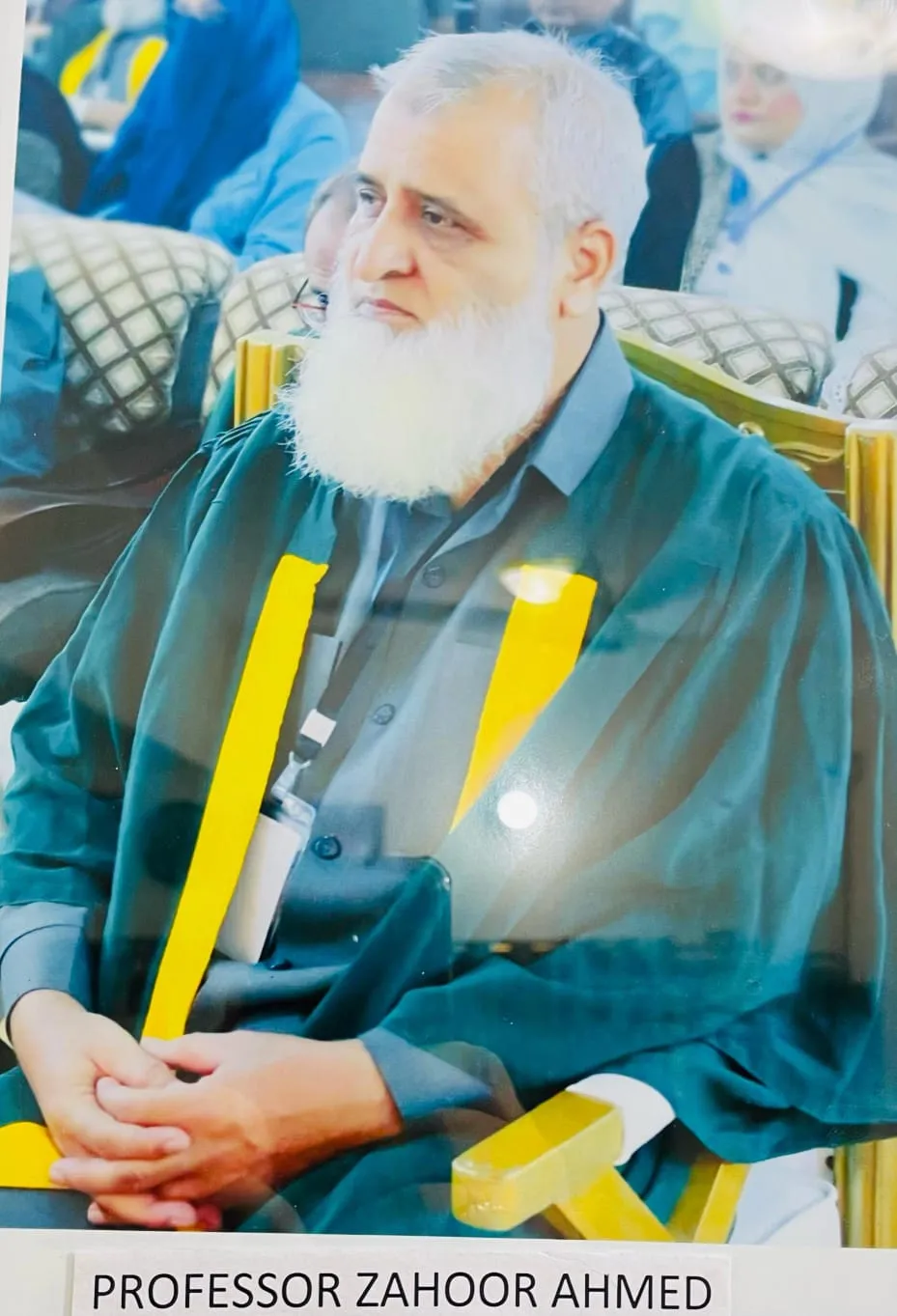 Prof. Zahoor Ahmed, Principal of GCE