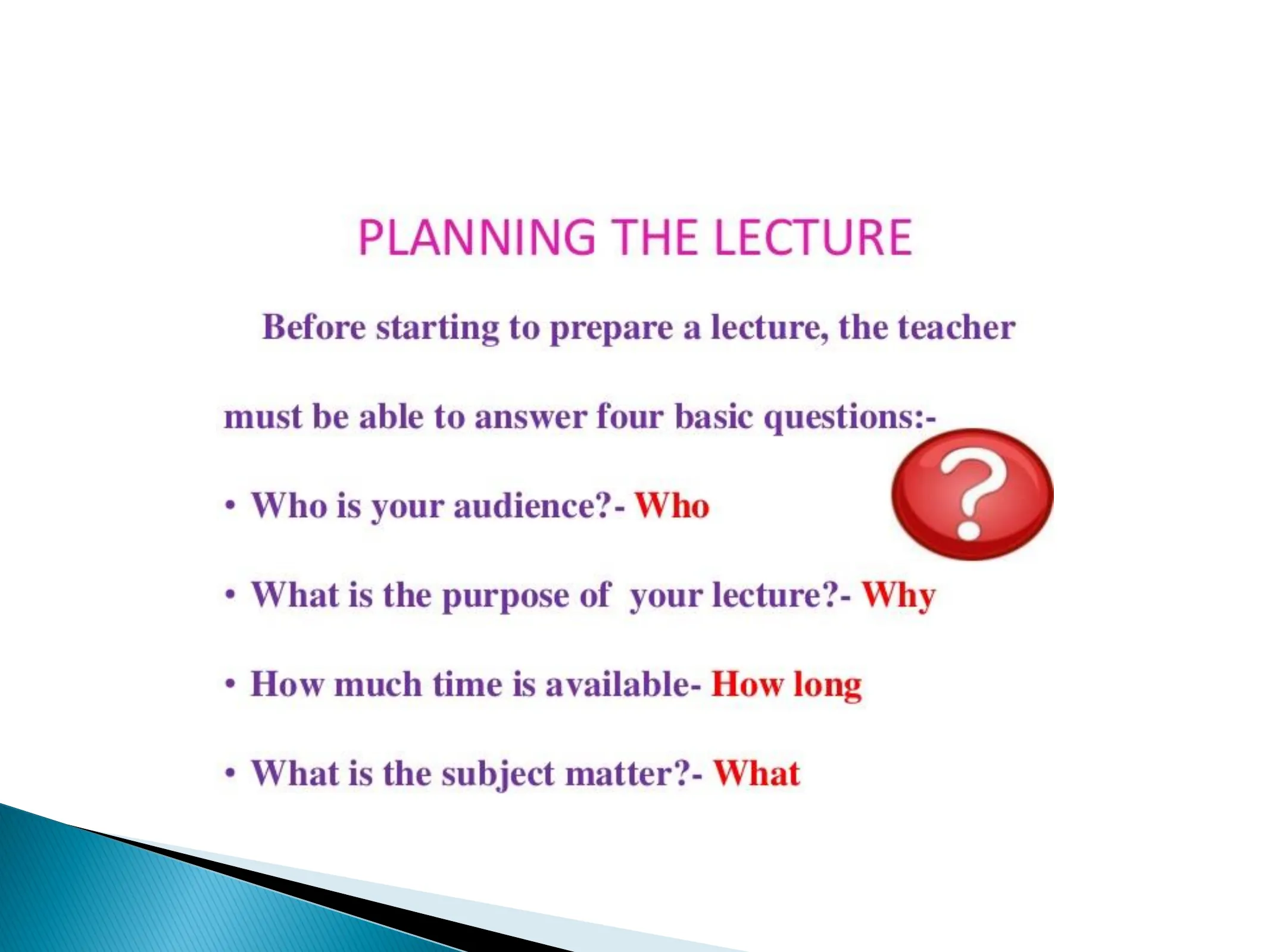 Basics of Lecture Method, page 8