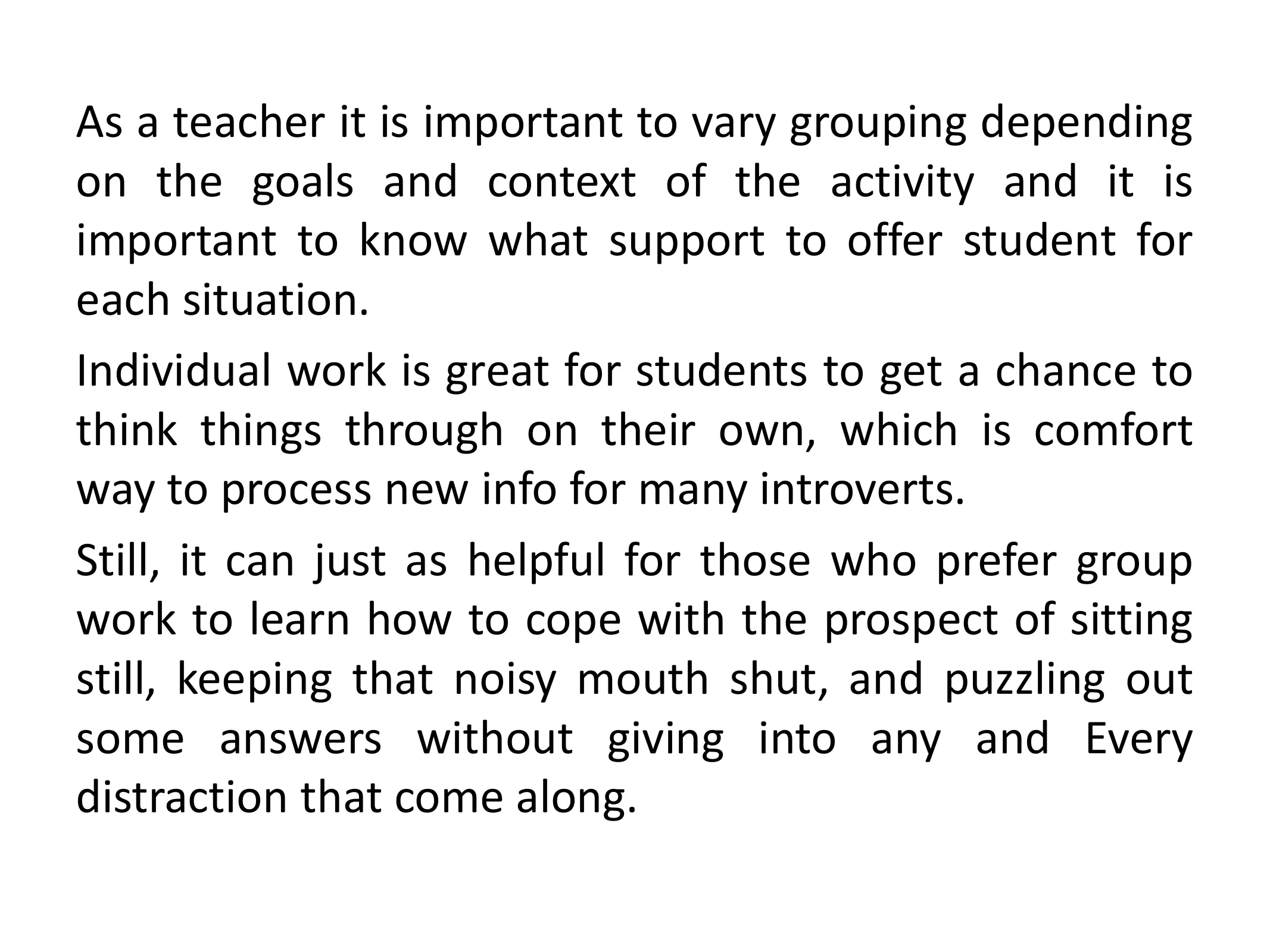 Working with Group and Individuals, page 3