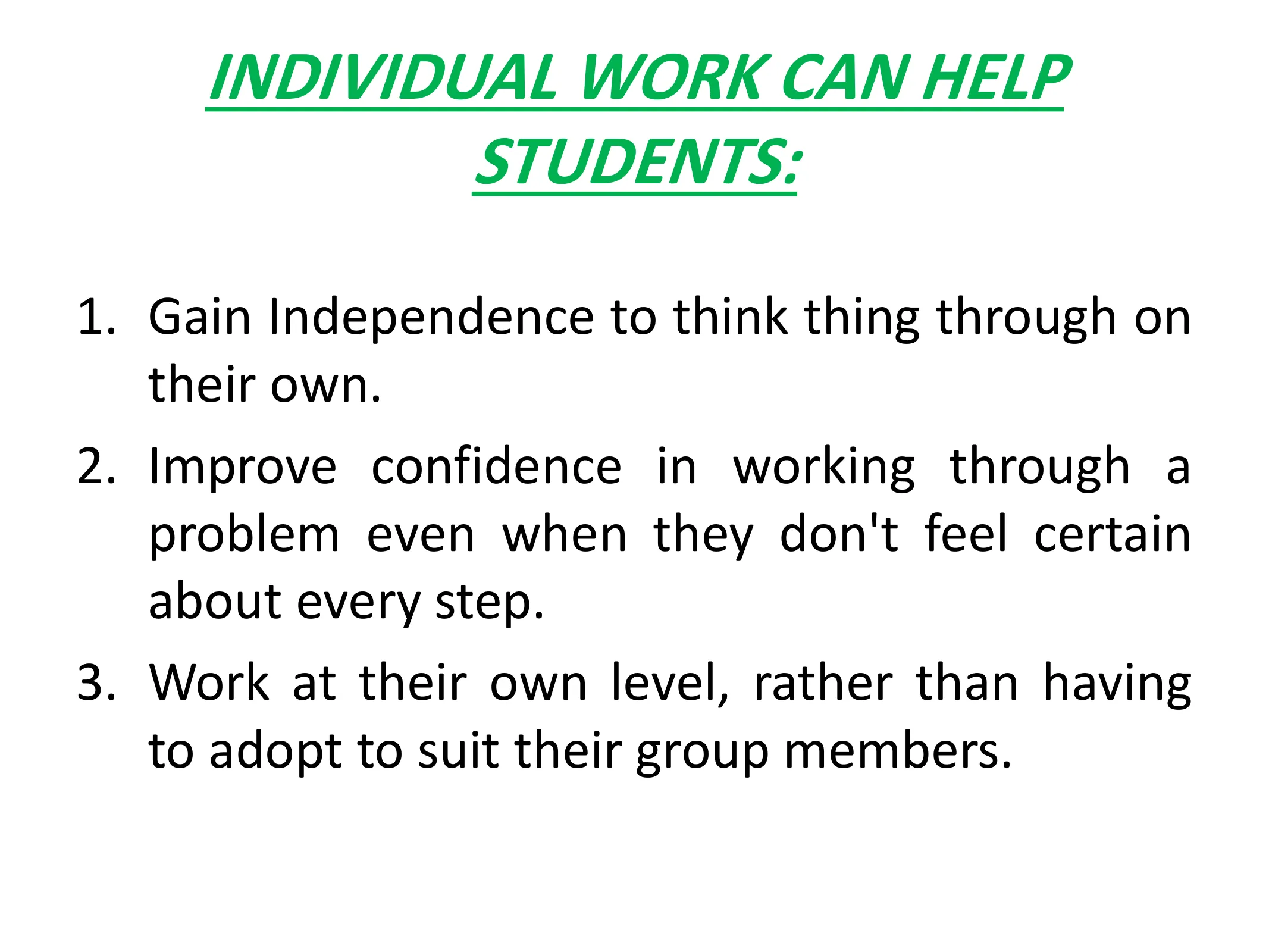 Working with Group and Individuals, page 4