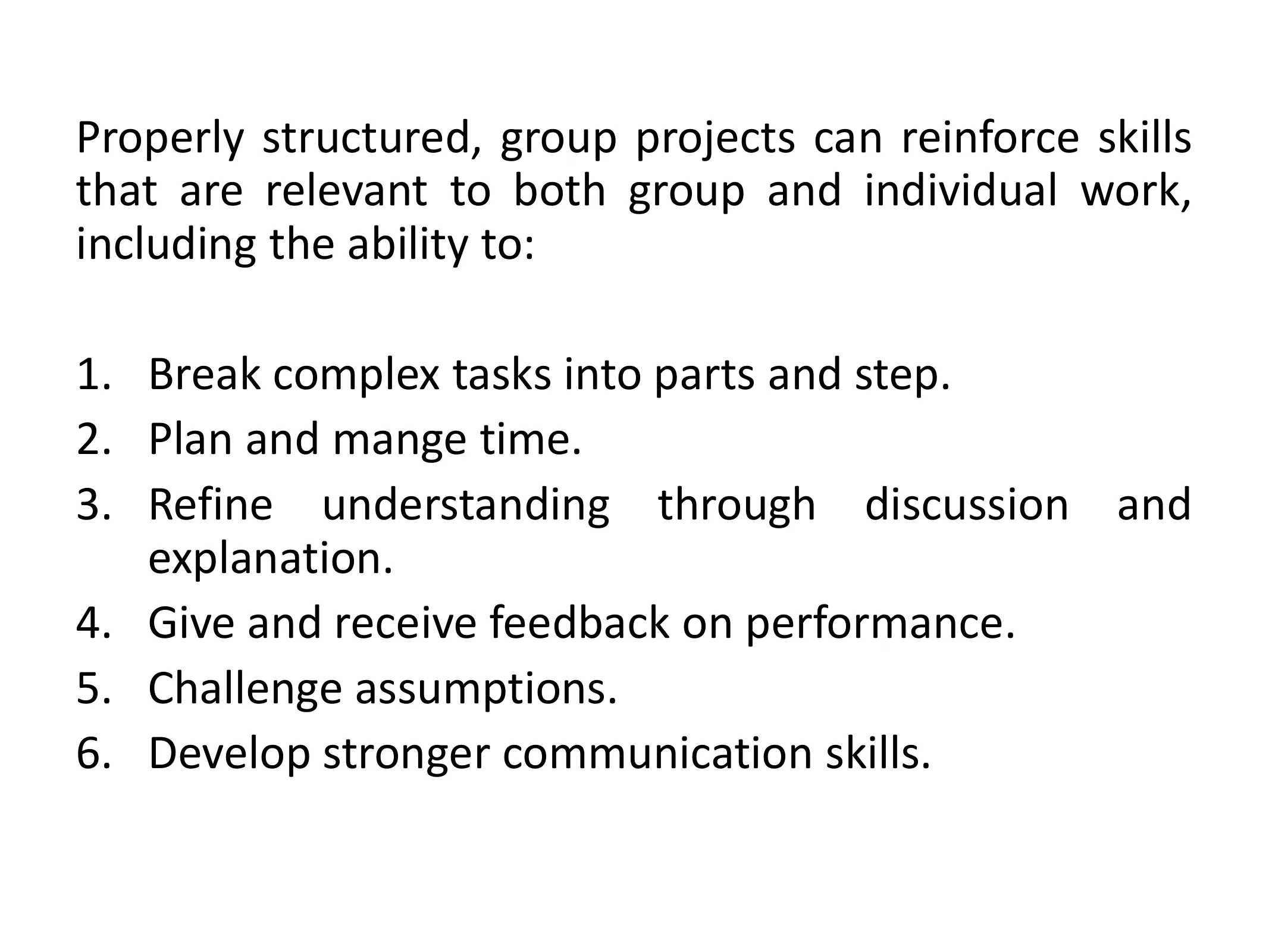 Working with Group and Individuals, page 8