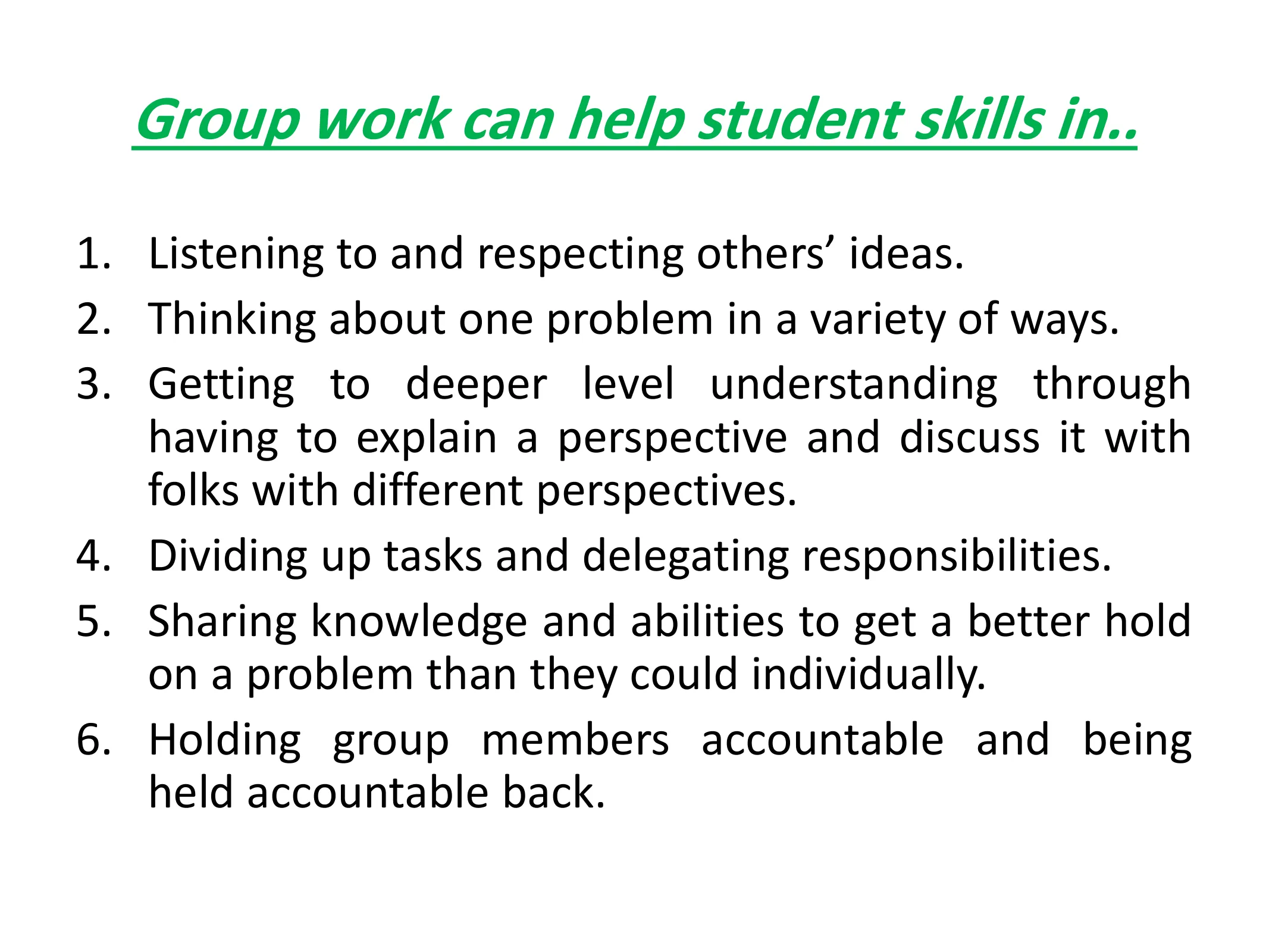 Working with Group and Individuals, page 9