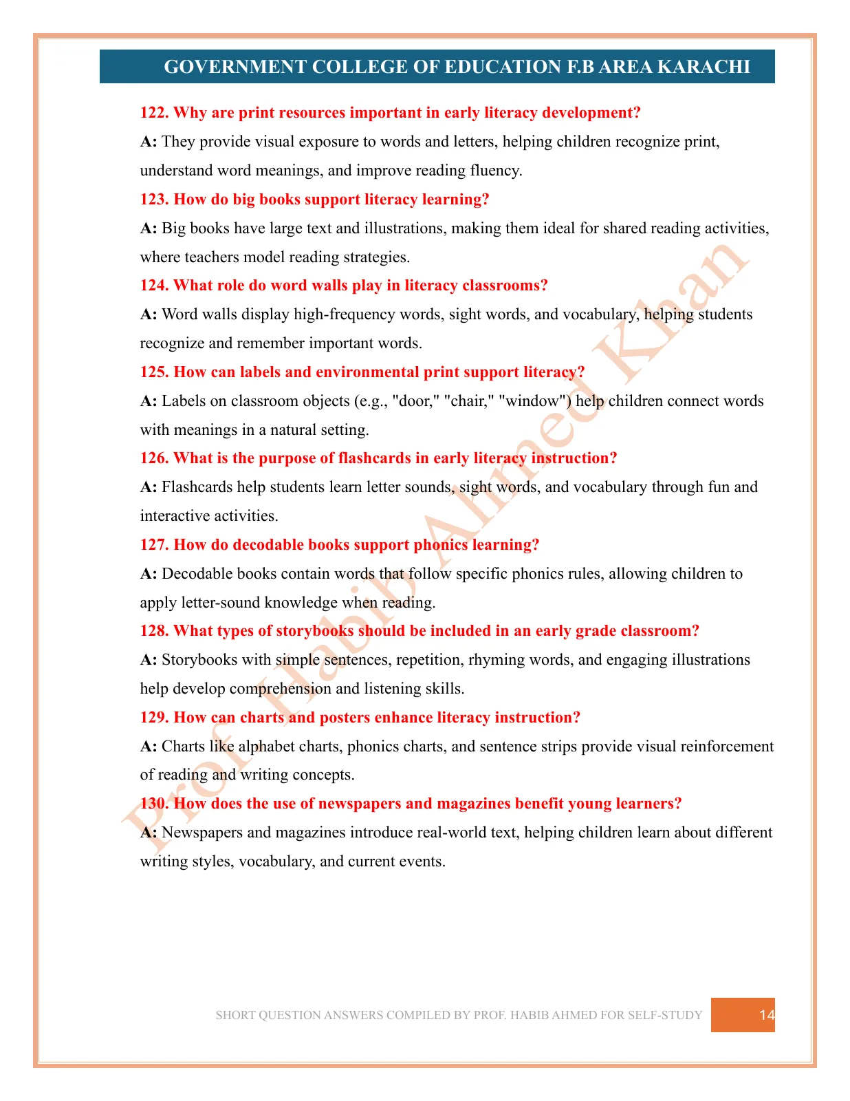 Short Question Answers, page 14