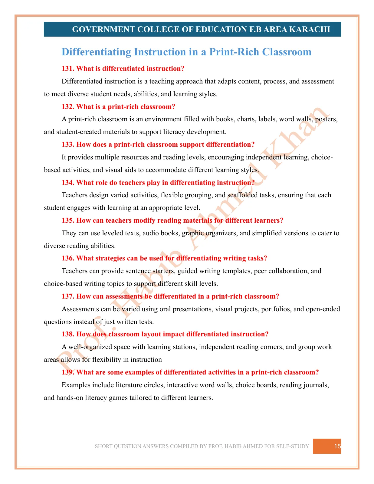 Short Question Answers, page 15