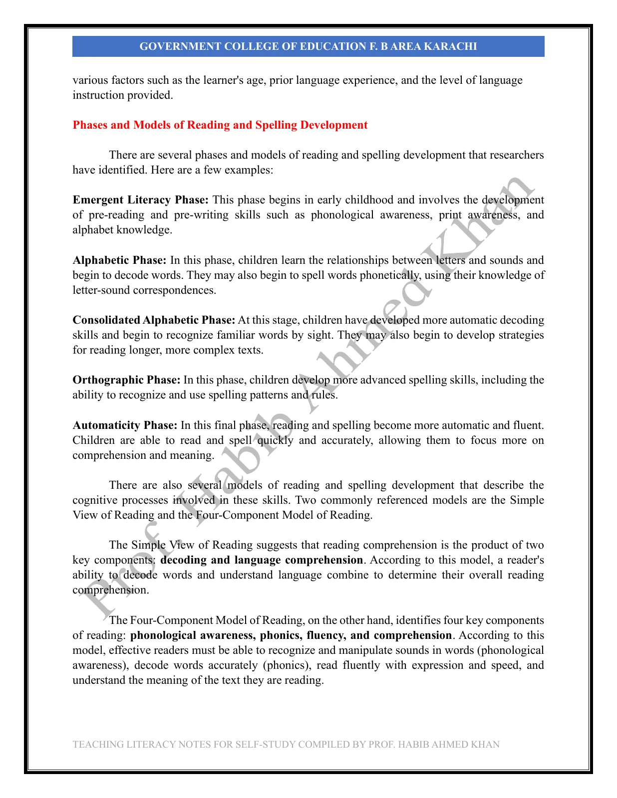 Teaching Literacy Skills, page 8