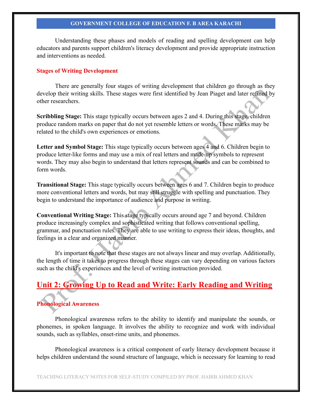 Teaching Literacy Skills, page 9