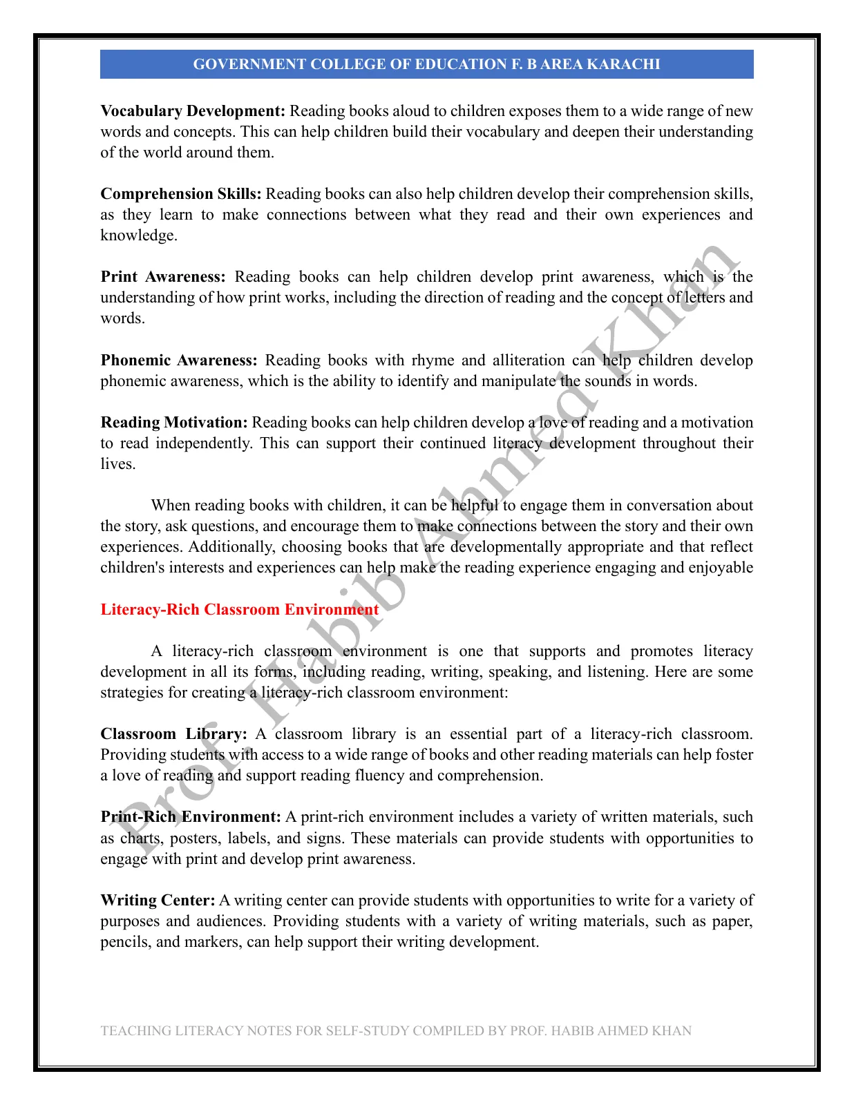 Teaching Literacy Skills, page 12