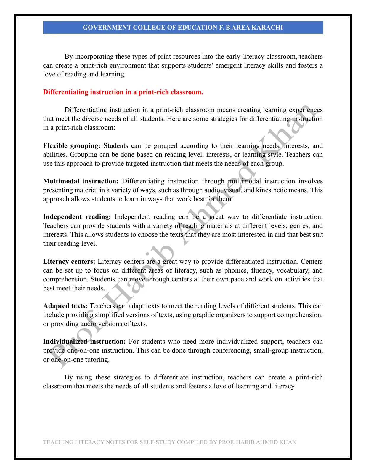 Teaching Literacy Skills, page 14