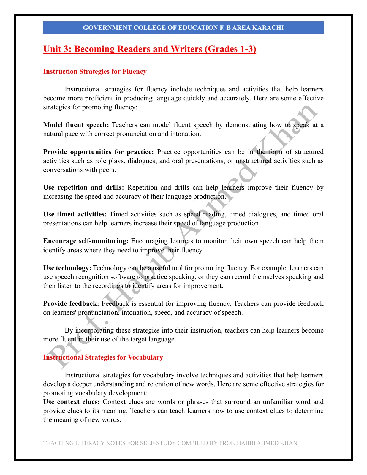 Teaching Literacy Skills, page 15