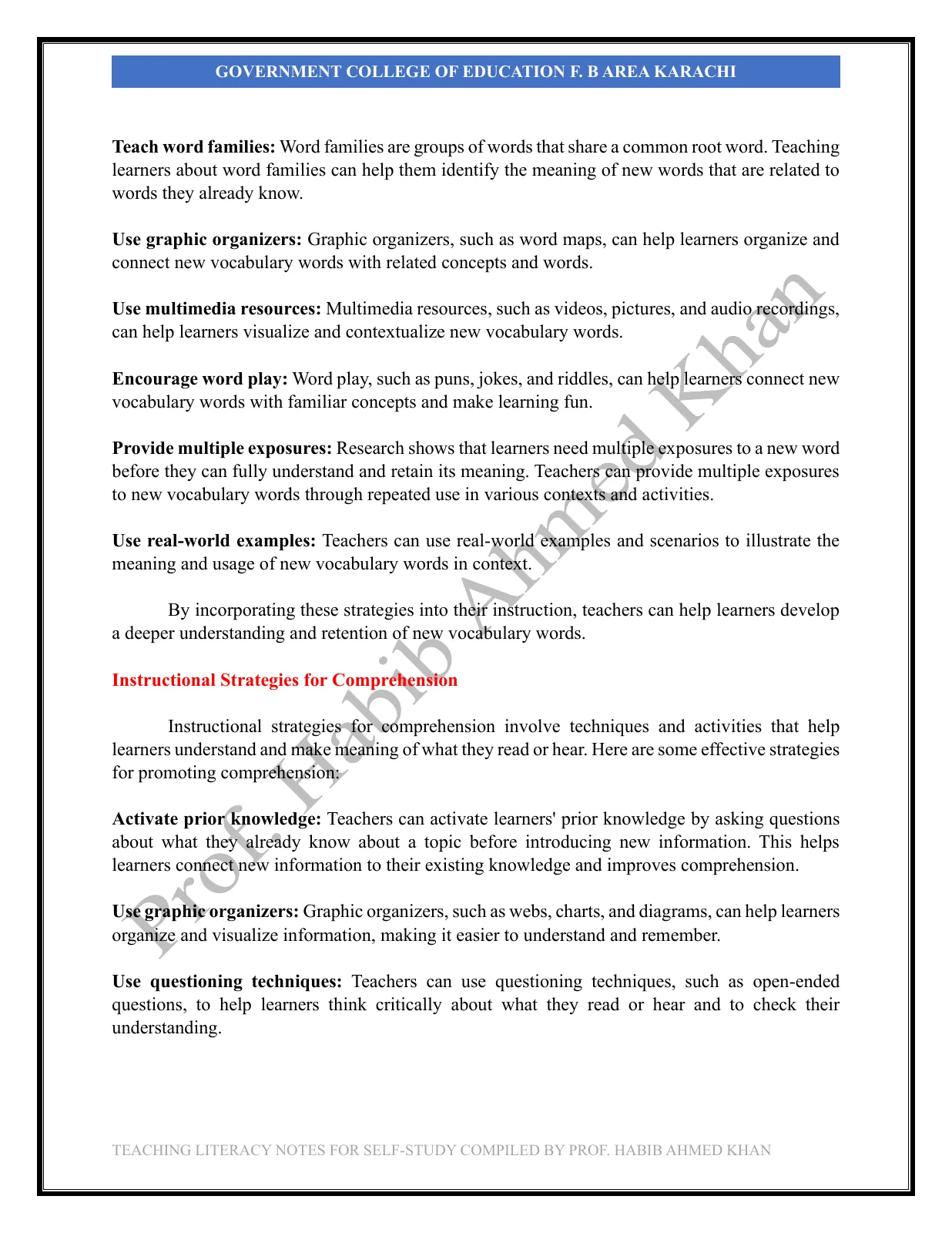 Teaching Literacy Skills, page 16