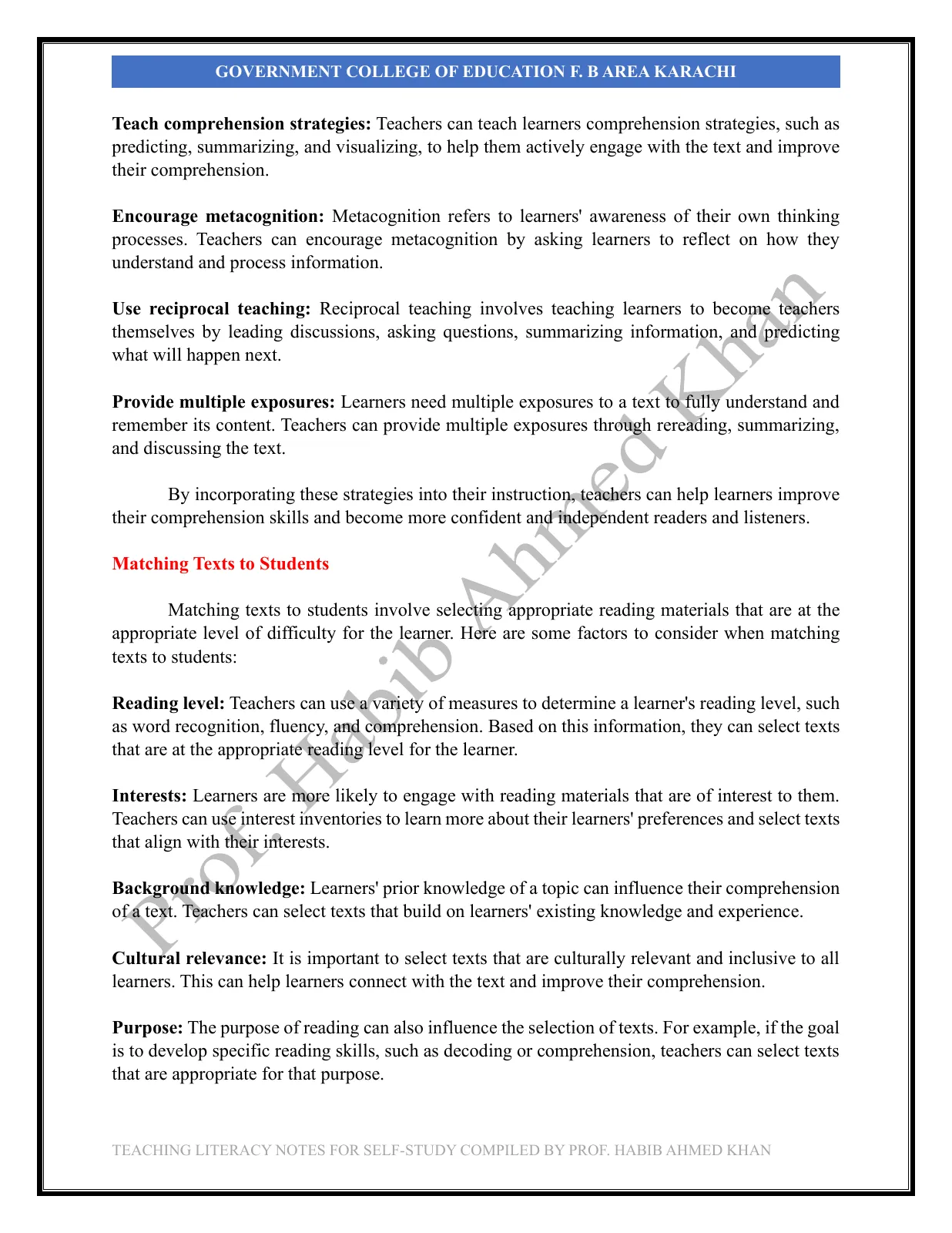 Teaching Literacy Skills, page 17