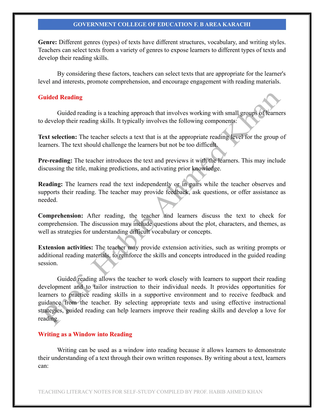 Teaching Literacy Skills, page 18