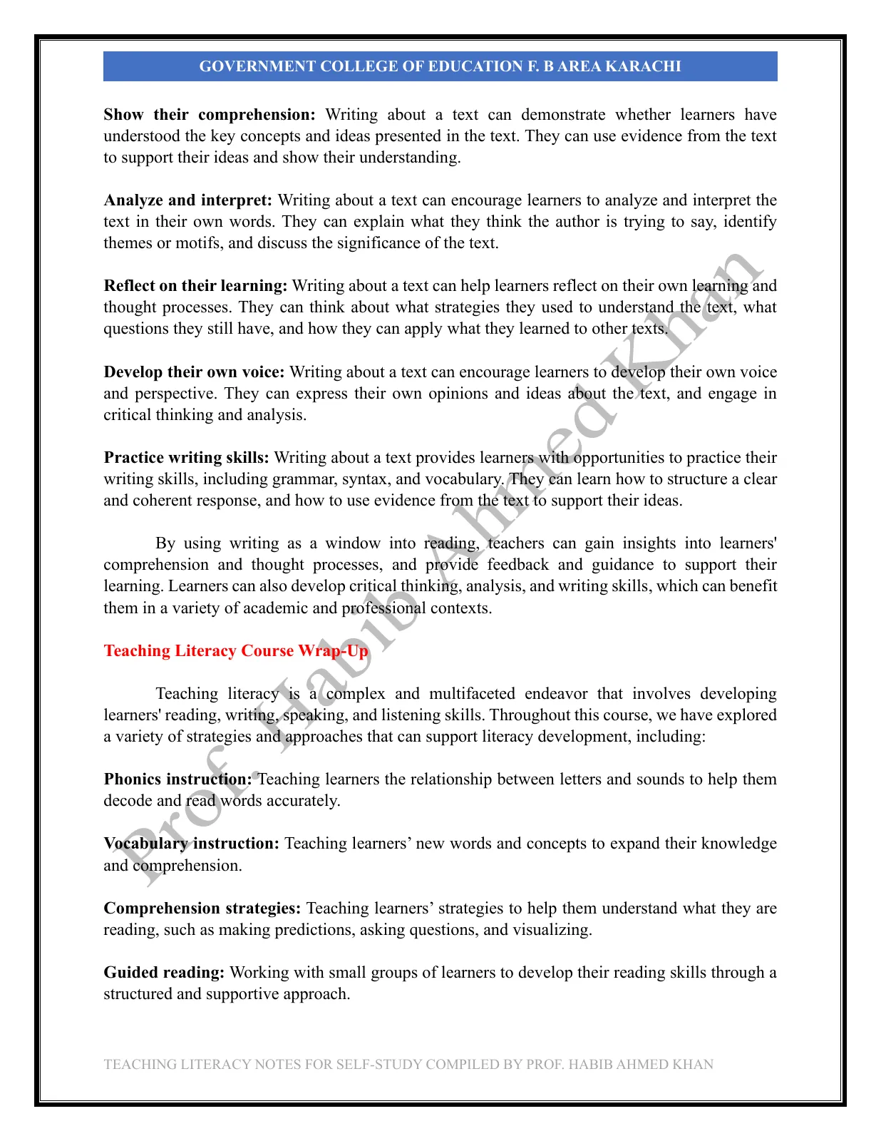 Teaching Literacy Skills, page 19