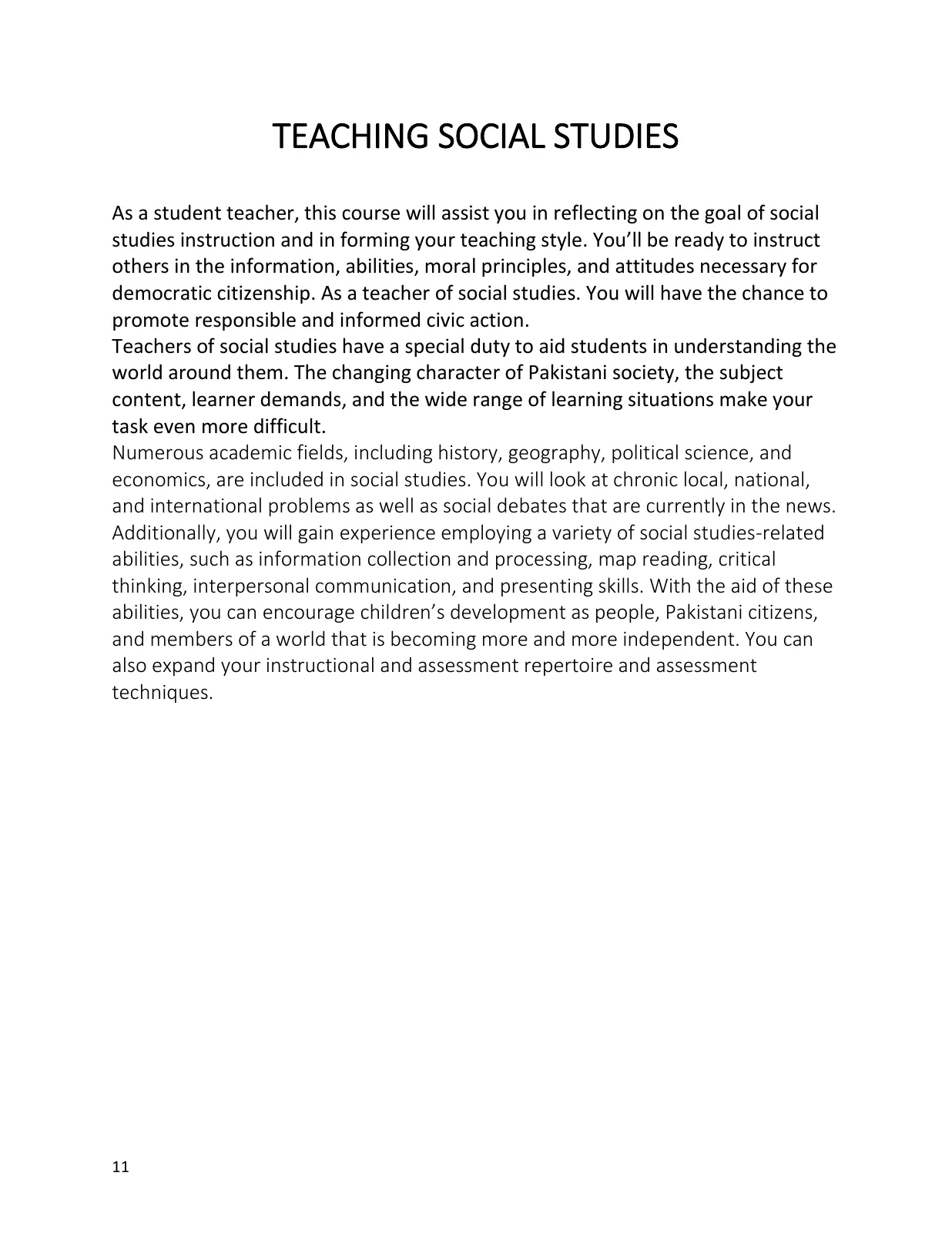 Teaching of Social Studies, page 12