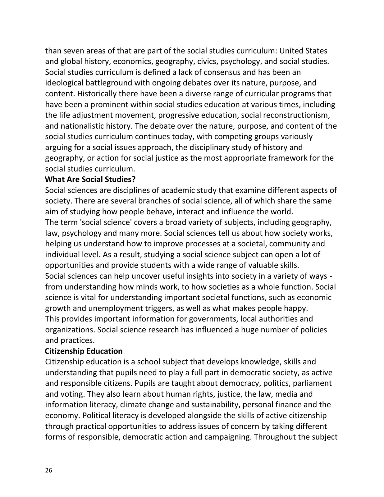 Teaching of Social Studies, page 27