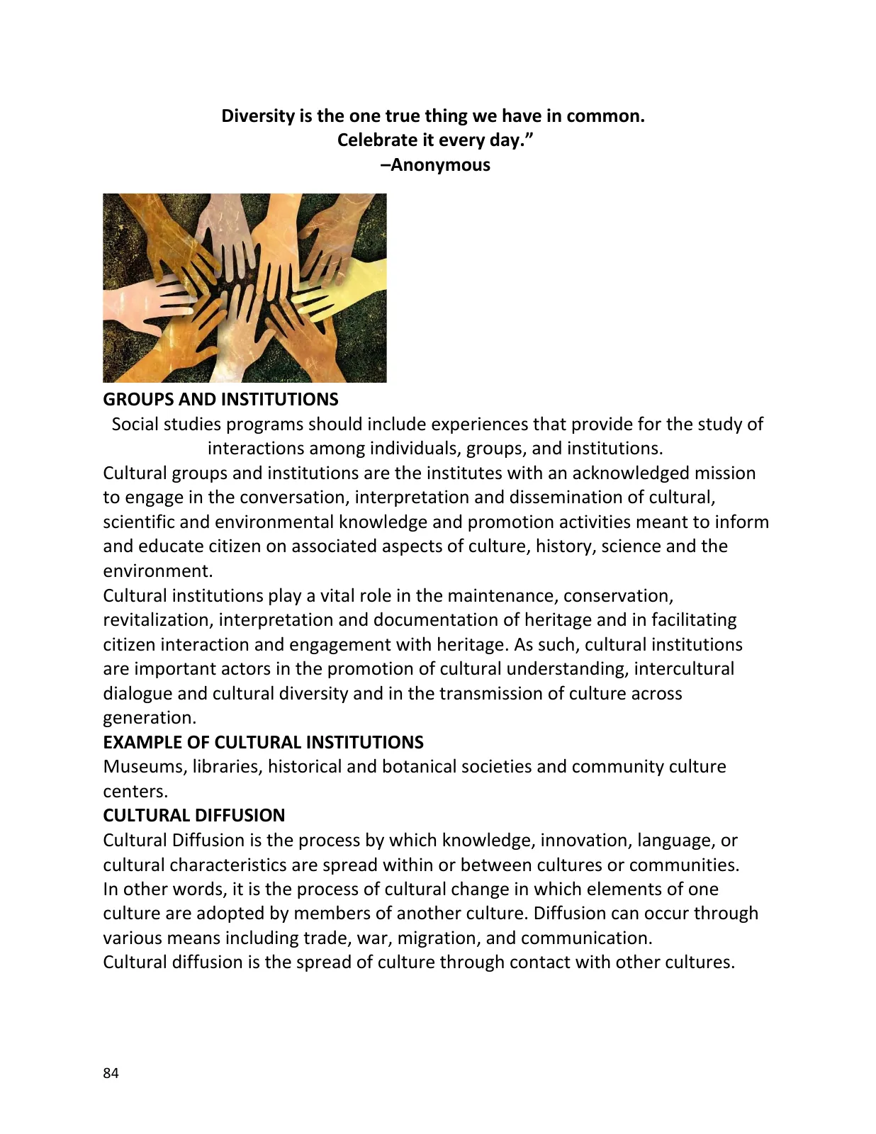 Teaching of Social Studies, page 85